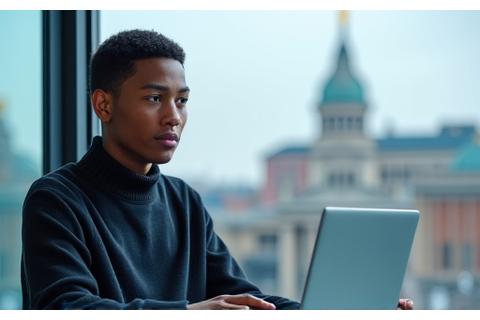 Foto eines erfolgreichen Berliner Creators vor einer Skyline, die die Nutzung der AI-Plattform vorstellt