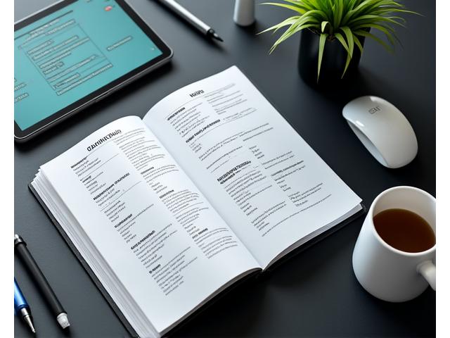 Ein Kreativschreibtisch mit Notizbüchern, Stiften und einem Tablet, das eine Content-Mindmap anzeigt.